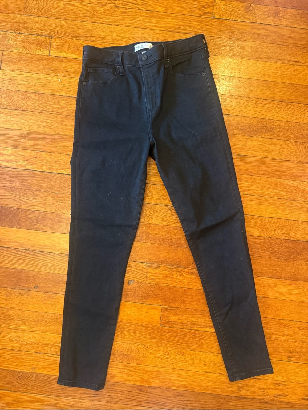 Abercrombie Black Super Skinny High-Rise Jeans, Curve Love — Size 29 / 8